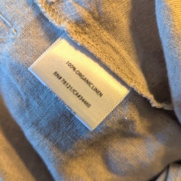 Eileen Fisher Organic Linen Gray Sequin Dress 8 - Picture 6 of 6